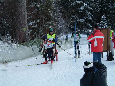 Kathrin beim Start