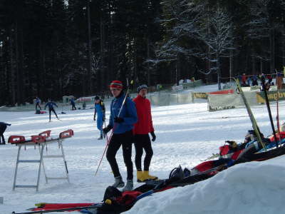 Christian beim Aufw�rmen