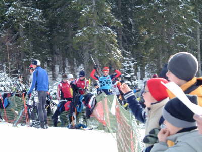 Christian im blauen Trikot des Gesamtf�hrenden