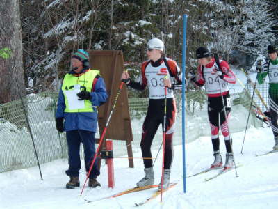 Denis wartet auf den Zeitnehmer