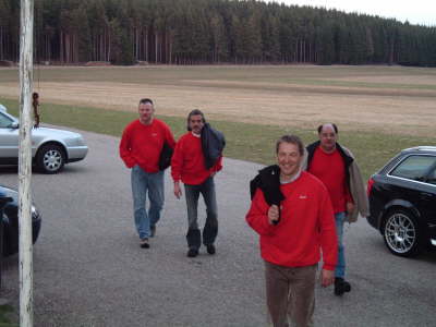 Biathlonfreunde Franz, Raimund, Hermann, Matthias