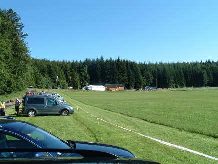 Gosheimer Biathlonzentrum vor dem Start