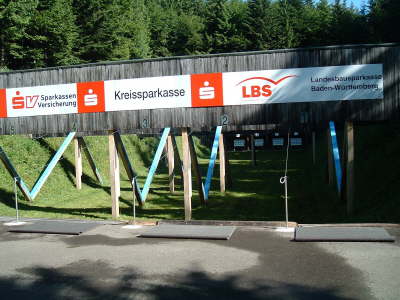 Noch herrscht Ruhe am Schie�stand