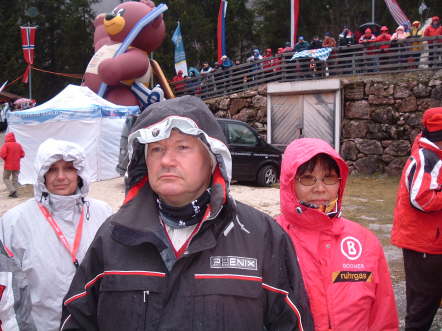 Im str�menden Regen