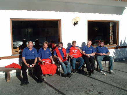 Kleiner Umtrunk auf der Hotelterasse