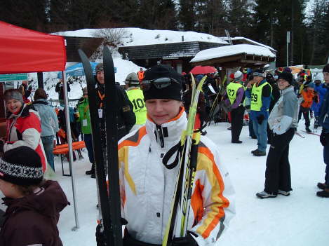 Anna-Maria vor dem Start