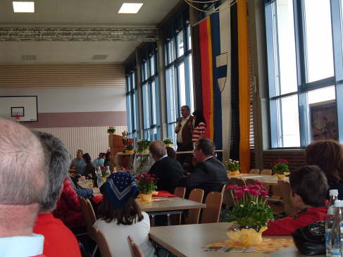 der offizielle Teil beginnt