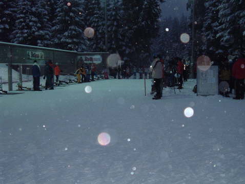 Biathlonanlage Sch�nwald bei Nacht