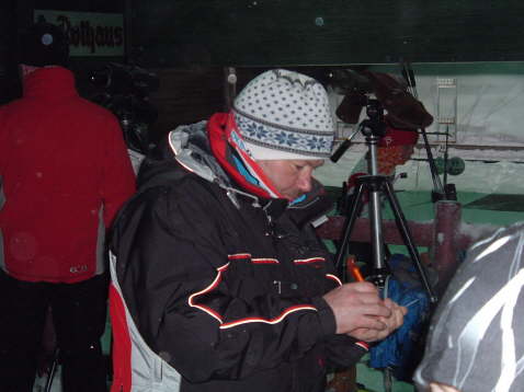 Auch Rudi hat sich warm eingepackt