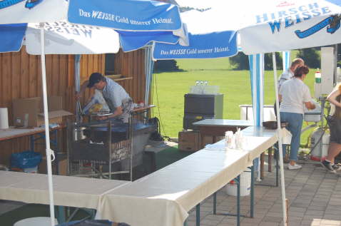 Grillmeister bei der Arbeit