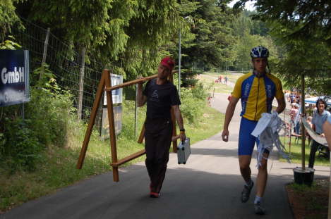 Thomas und Christian bauen noch auf