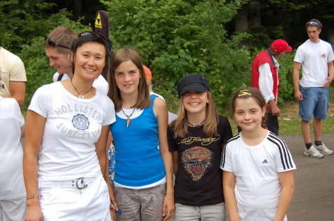 Simone mit den ganz kleinen gro�en Fan's