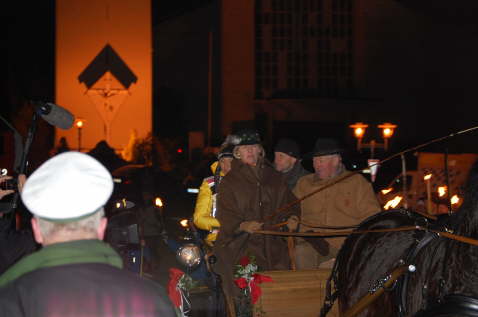 Vorfahrt in der Kutsche f�r...