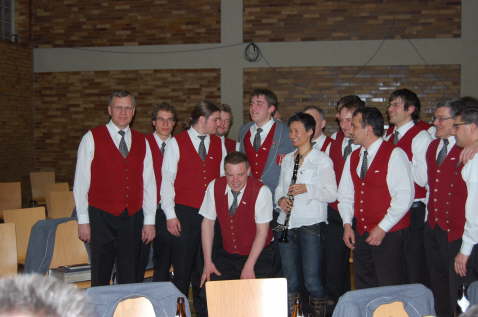 Simone im Kriese der Gosheimer Musik