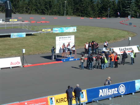 Siegerehrung Verfolgung - Herren