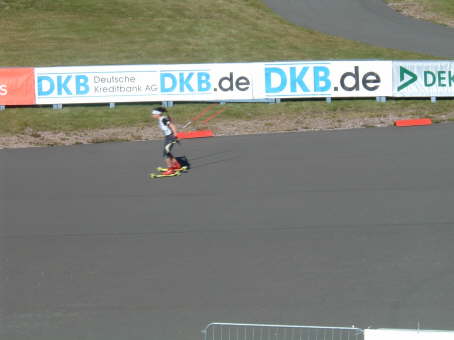 Auch Kathrin ist gestartet