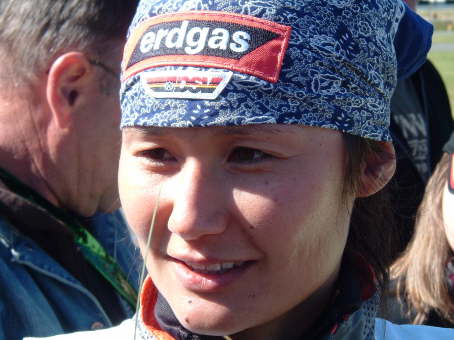 So l�chelt eine Siegerin