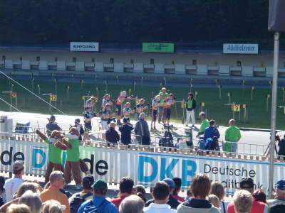 Start zur Damenstaffel