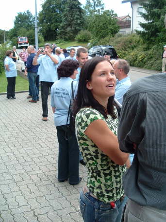 Kathrin beim Small Talk