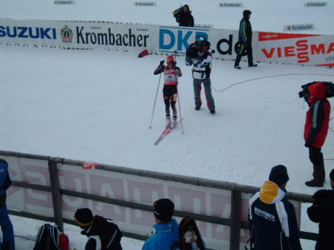 Andrea Henkel im Ziel