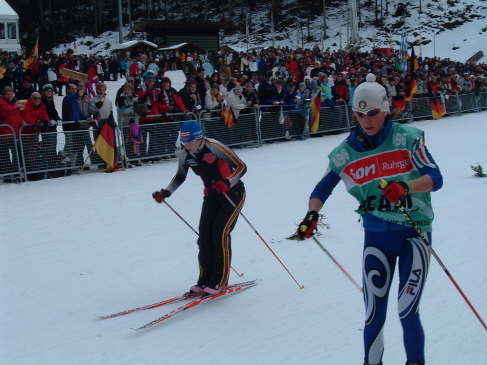 Martina Glagow beim Einlaufen