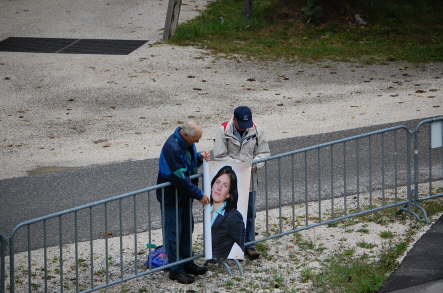 Auch bei der DM ganz wichtig - das Fanplakat