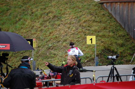 Kathrin beim Schie�training