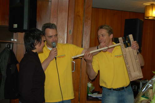 Franz und Simon erl�utern die Kerben