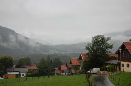 Es hat sich eingeregnet in Ruhpolding