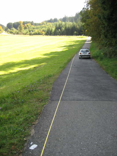 Parkpl�tze werden eingemessen