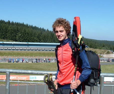 Christian nach seinem tollen Rennen