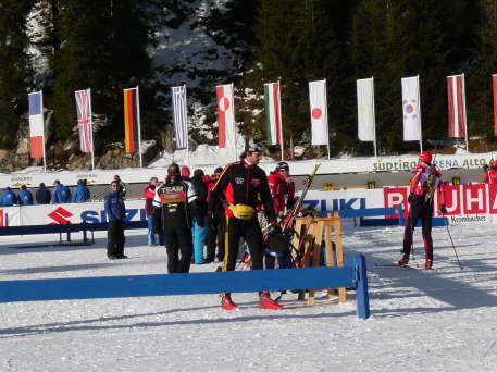 Ali Wolf bei der Vorbereitung